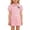 Pink, variant on WOYY Newborn Girl's Short Puff Sleeves Polo Shirt Dress School Pleated Uniform Dress, Sizes 0-3M