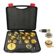 thumbnail image 1 of relayinert Pneumatic Brake Fluid Bleeder Adapter Kit Made Aluminum Alloy Gold-plated Finish Rust-proof Storage Case Included, 1 of 4