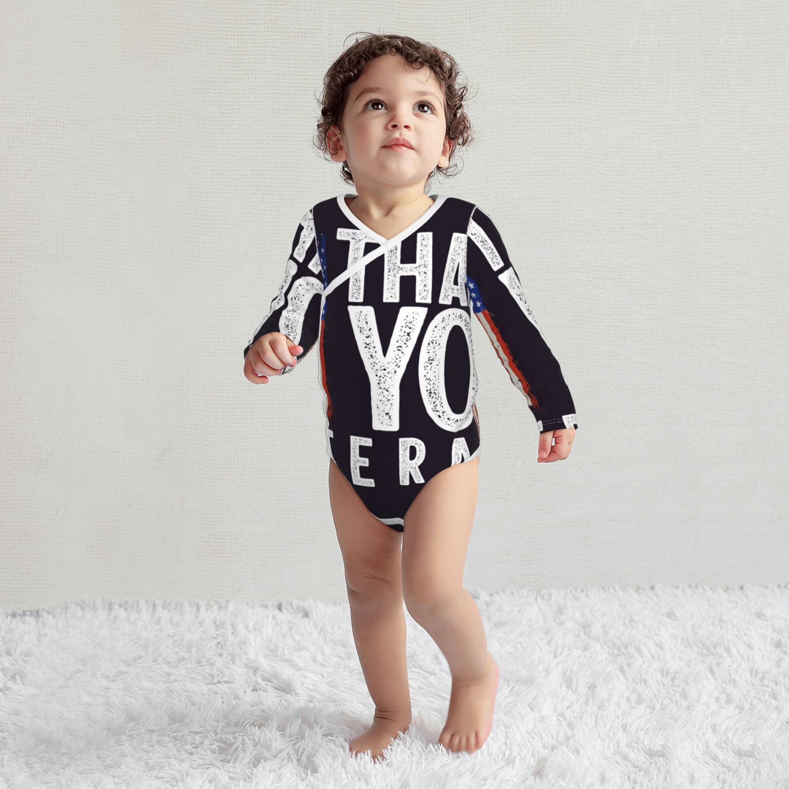 Xecao Veterans Day2 Print Baby unisex-baby Cotton Long-sleeve Bodysuits-2 Years