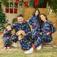 thumbnail image 6 of PatPat Christmas Pajamas for Women One Piece Family Matching Onesies Allover Colorful String Lights Holiday Pjs Gifts with Christmas Socks, Dark Blue, M, 6 of 13