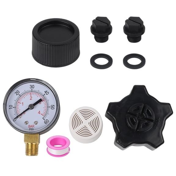 Pool Pump Pressure Gauge Kit Replacement Gauge Drain Cover Maintenance Kit For Sand Filters Accessory