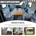 thumbnail image 3 of FOR U DESIGNS Dandelion Print RV Dinette Cushion Covers Wear-Resistan Camper Cushion Slipcover Elastic 2 Seat Sofa Chair Cover 1 Backrest Covers and 1 Bench Covers, 3 of 7