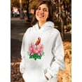 thumbnail image 2 of Flowers And A Bird Hoodie Women -SPIdeals Designs, Female 3X-Large, 2 of 4