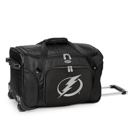 MOJO Black Tampa Bay Lightning 22 2-Wheeled Duffel Bag