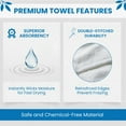 thumbnail image 4 of Soft Textiles White Salon Towels, 16 x 27 Inch Soft Cotton Hand Towels for Hair Stylists, Barbers & Spas - Quick Dry, Durable Towel for Facial, Pedicure, Manicure & Massage Use - Pack of 12, 4 of 15