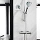 thumbnail image 3 of Reloj digital para baño Temporizador de ducha resistente al agua Temporizador LCD ℃/℉ Temperatura Humedad Temporizador de cocina con soporte para orificio de ventosa Sincero Electrónica, 3 of 5