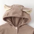 thumbnail image 4 of Mgmyaa Baby Boys Girls Hooded Romper with Cute Rabbit Ears Long Sleeve Winter Warm Jumpsuit Outfit for 3-24 Months, 4 of 8
