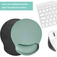 thumbnail image 4 of Mouse Pad with Wrist Support, Ergonomic Mouse Pad with Memory Foam Wrist Rest Cushion, Non- Rubber Base Gaming Mice Pad for Home Office Computer Laptop, Green, 4 of 14