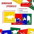 thumbnail image 2 of 20 Pieces Dinosaur Stencils for Kids 5.1 Inches Drawing Chalk Stencils Large Washable Animal Themed Primary Shape Template for Kids Toddlers Preschooler, 2 of 7