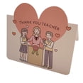 thumbnail image 1 of Juego de 100 tarjetas de felicitación para el día del maestro, tarjetas plegables en forma de corazón, tarjeta de notas para la fiesta del día del maestro Zhivalor BST3059569-1, 1 of 6