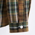 thumbnail image 7 of QUINDOS Mens Shirts,Men Fall And Winter Fashion Casual Plaid Loose Youth Long Sleeve Coat Comfy Work T-shirt, 7 of 7