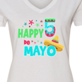 thumbnail image 4 of Inktastic Happy Cinco de Mayo- sombrero Women's V-Neck T-Shirt, 4 of 5