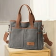 thumbnail image 5 of HGIEYS Women's Small Canvas Tote Purses Casual Multi-pocket Shoulder Crossbody Bag Everyday Handbags, 5 of 7