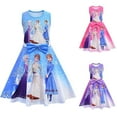 thumbnail image 1 of Frozen Elsa Robe Patineuse Imprimée Princesse Anna pour Enfants Filles Robes Sans Manches, 1 of 3