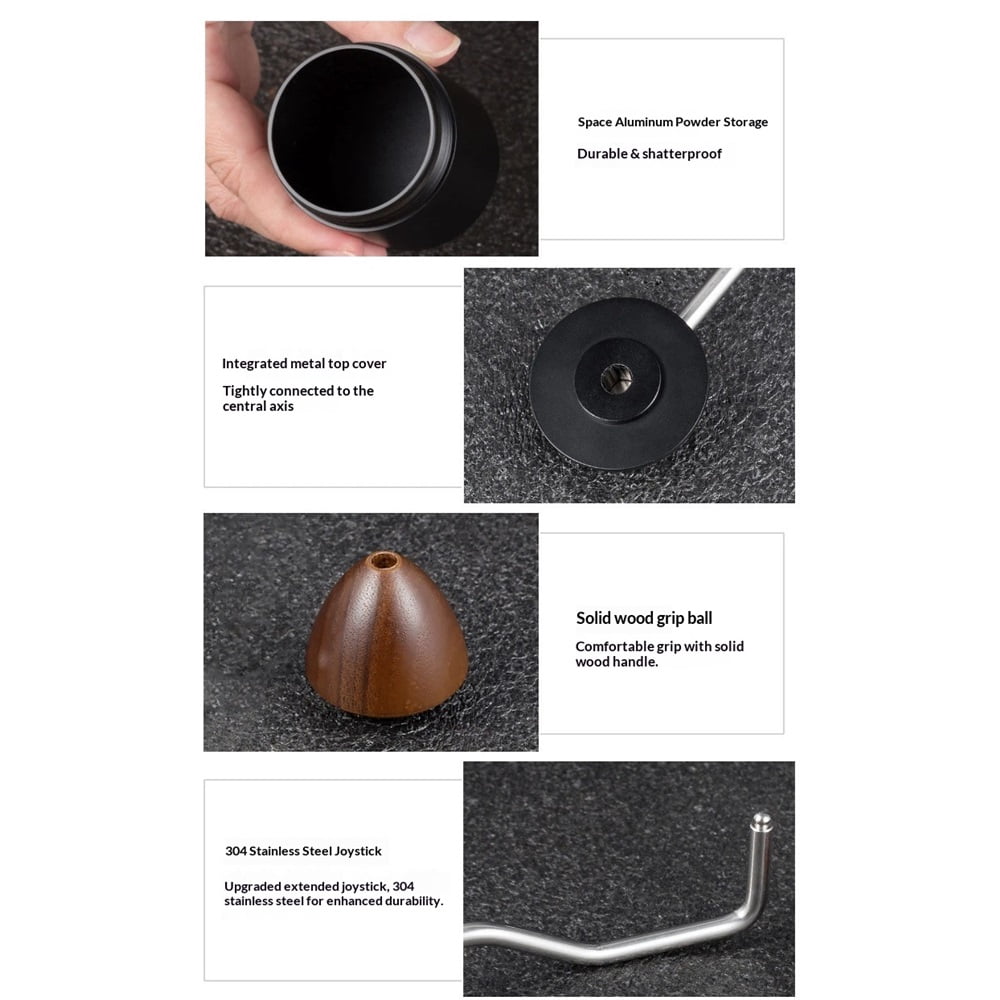 Manual Coffee Grinder, Adjustable Grinding Settings, Portable Hand-Cranked Coffee Grinder, For Espresso, Drip Filter, French Press Filter, Compact And Durable