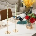 thumbnail image 3 of Flower Printed Candle Wedding Home Decoration Long Pole Candle Romantic Wedding Candlelight Dinner Decoration Tasteless Long Candle Stick Set of 2, 3 of 5