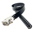 thumbnail image 1 of Subcultures Belt for Pants Jeans Metal Butterfly Buckle Waistband 2000s Waist Belt PU Leather Waistband for Everyday Wear White, 1 of 4