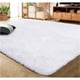 thumbnail image 2 of Alfombra blanca caprichosa para el hogar, diseño moderno con base antideslizante, ideal para dormitorios, áreas de juego y más (160 x 200 cm), 2 of 5