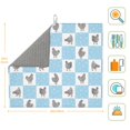 thumbnail image 2 of Dish Drying Mat, Plaid Cartoon Cute Chicken Highly Absorbent Drying Matt Kitchen Counter, Dish Mat Drying Pad Dishes Drainer Mats for Kitchen Counter or Sink, 16 x 18 inch, 2 of 6