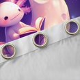 thumbnail image 4 of Feelyou Magic Cute Axolotl Black Out Curtains, Cartoon Gold Stars Moon Curtains Pack of 2 (42x63 Each), Dreamy Fairy Tale Bedroom Curtains, Curtains and Drapes Decor, 4 of 6