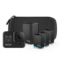 GoPro HERO8 Black Action Camera Bundle + Dual Battery Charger + Battery + Extra 2 GoPro Batteries