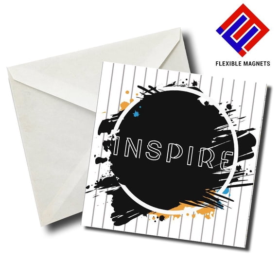 INSPIRE Inspirational Quote Magnet for refrigerator. Great Gift! By Flexible Magnets