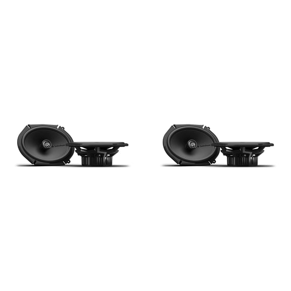 Rockford Fosgate P1V2-68 6X8” 3-Way Coaxial Speakers – 2-Pair Bundle with Built-In Crossovers