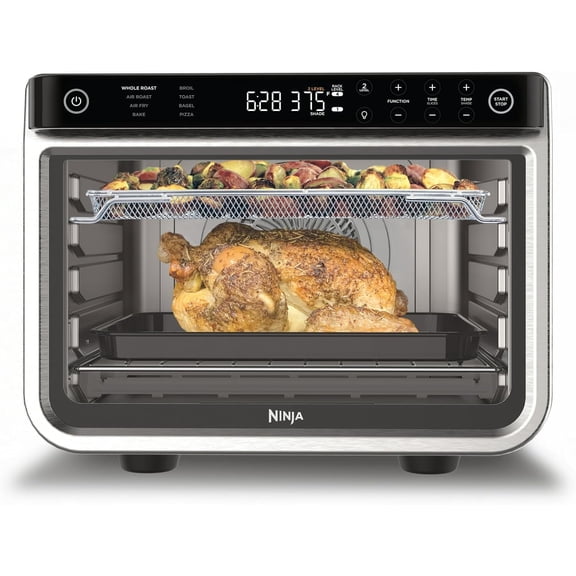 Restored Ninja DT200 Foodi-8-in-1-XL Pro Air Fry Oven Large Countertop Convection Oven (StainlessSteel) (Refurbished)