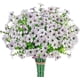 thumbnail image 1 of 10 flores artificiales de eucalipto blanco para decoración del hogar UV resistente, 1 of 5