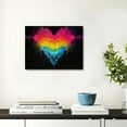 thumbnail image 2 of JRXY LGBT Poster Rainbow Heart Equality Campaign Happy Pride Month Painting On Canvas Wall Art Poster Scroll Picture Print Living Room Walls Decor Home Posters 16x12inch, 2 of 6