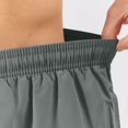 thumbnail image 4 of DDAPJ pyju Mens Drawstring Running Shorts Solid Athletic Shorts Lightweight Quick Dry Workout Gym Shorts with Pockets Dark Gray M, 4 of 7