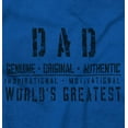 thumbnail image 6 of Dad Genuine World's Greatest Father Men Big & Tall Long Sleeve Tee Brisco Brands 2X, 6 of 6