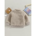 thumbnail image 4 of Wassery Toddler Boys Girls Fleece Jacket Infant Winter Warm Outerwear Long Sleeve Stand Collar Coat 3M-3T, 4 of 9