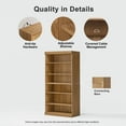 thumbnail image 6 of MAYEERTY 41"x31"x16" Doorless Storage Wood Cabinet for Living Room, Natural Wood, 6 of 7