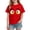 Red, variant on Eltusu Cotton T-Shirts for Boys, Summer Cute Funny Crew Neck Grphic Tee with Short Sleeve Red Size 6 T