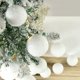 thumbnail image 4 of 4/6/8/10cm White Christmas Balls Snowflake PE Foam Ball Xmas Tree Pendants Hanging Ornament New Year Decoration for Home Navidad, 4 of 5