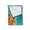 thumbnail image 2 of Childish Soft Flannel Fleece Blanket, Photo of a Funny Boy Drawing Smile on Hands in Swimming Pool Summer Vacation Theme, Cozy Plush for Indoor and Outdoor Use, 70" x 90", Multicolor, by Ambesonne, 2 of 5