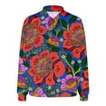 thumbnail image 5 of Binhe Floral Print Sports Jacket Clearance Women's Lightweight Zip-Up Long Sleeve Coat with Stand Collar Stylish and Comfortable Casual Outerwear for Daily Wear Perfect for Layering in Spring, 5 of 5