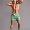 thumbnail image 4 of SWSMCLT Men's Gym Shorts Summer Soft Terry Cotton Lounge Shorts Elastic Waist Sweat Shorts Drawstring Mid Rise Workout Jogger Sweatpants Green Medium, 4 of 4