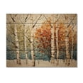 thumbnail image 3 of Designart "Seasonal Birch Birch Wood III" Floral Print on Natural Pine Wood, 3 of 5