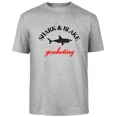 thumbnail image 4 of Camiseta cómoda y transpirable de algodón 100 % para hombre, estilo callejero de Shark Harajuku, ropa informal de moda para hombre, 4 of 5