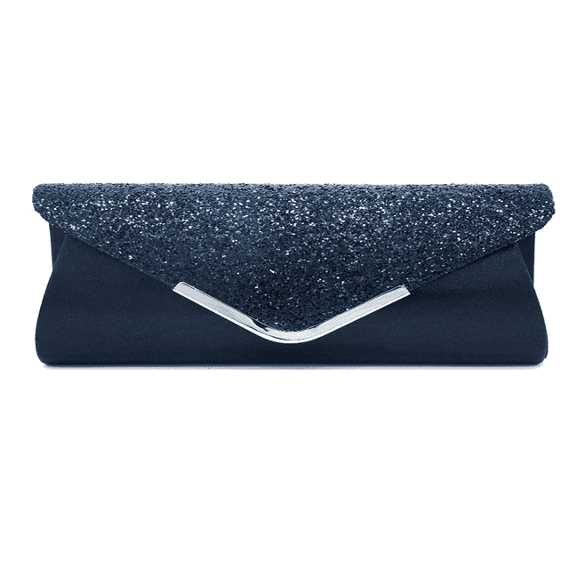 Women Ladies Sequins Clutch Handbag Evening Wedding Party Pouch Purse Wallet Bag