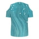 thumbnail image 5 of Tops de Hombro para las Mujeres Blusa de Impresión de Verano de Manga Corta con Cuello en V Top de Moda, Estante Ligero de Algodón de Imitación para el Uso Informal, 5 of 6