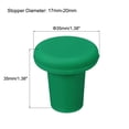 thumbnail image 3 of Uxcell T-shaped Reusable Silicone Wine Bottle Stoppers Caps Green 6 Pack, 3 of 5