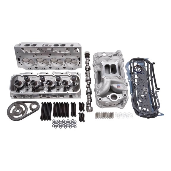 Edelbrock EDL2079 Engine Power Package Satin Top End Kit for 1963-1976 Chevy Bel Air