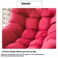 thumbnail image 2 of Matsuzay Cojín de cesta colgante Suavidad y durabilidad combinadas Cojín de cuna para silla colgante Proporciona comodidad Decoración del hogar gris claro 80*120cm, 2 of 6