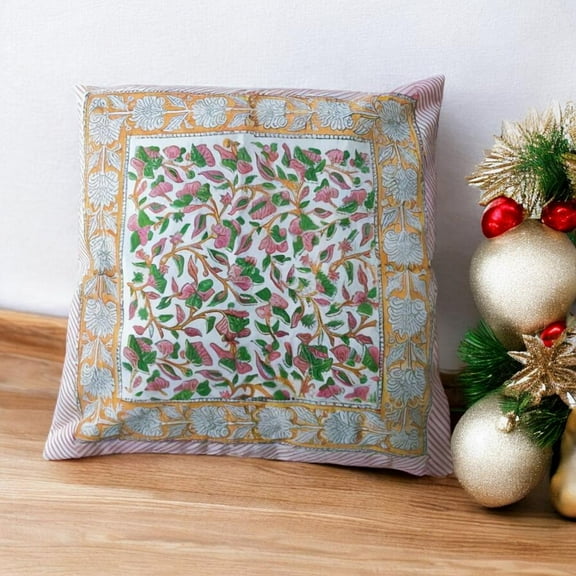 Hand Block Print Cotton Cushion Covers Car Cushion Covers Sofa Cushion Covers