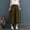 🔥 Coffee, variant on USSUMA Womens Plus-Size High-Waist Pleated Flared Skort Stylish Pull-On Elastic Waist Breathable Lightweight Fabric for Summer Casual Outings Parties and Travel, Plus Size, Skort