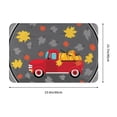 thumbnail image 3 of Goofa 16"x24" Inches Red Pickup Truck With Pumpkins Doormats for Outdoor Entrance - Non-Slip Welcome Mat, Heavy Duty Door Mats Outdoor, Spring Doormat, 3 of 9