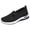 Black, variant on Women's Woven Orthopedic Breathable Shoes with Arch Support Summer Walking Flat Shoe Ladies Absorbent Running Sports Black 7.5